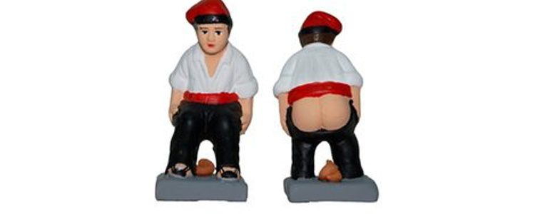 El caganer es una figura típica en el belén catalán/ caganer.com