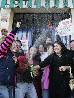 Celebración de la Lotería de Navidad