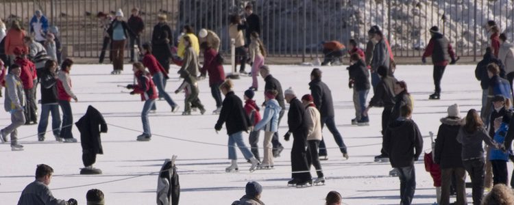 Si nunca has patinado sobre hielo, anímate y hazlo con tus amigos, seguro que os divertís