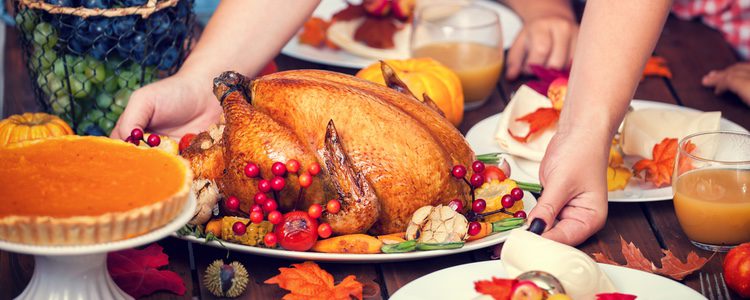 El pavo es la comida más típica del día de Acción de Gracias