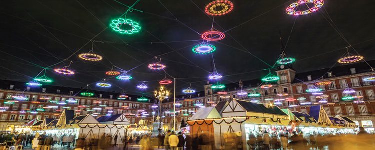 El mercado navideño de Madrid es uno de los más grandes del país