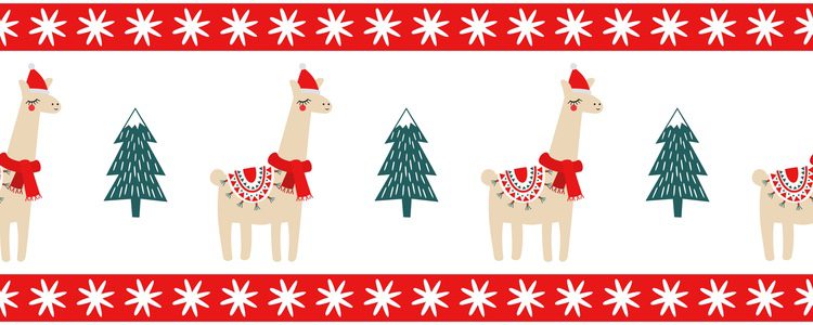 Llamas de Navidad