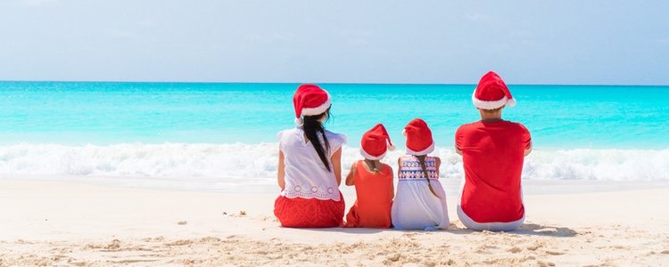 Pasar la Navidad en la playa es un plan estupendo para toda la familia