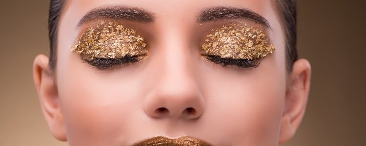 El 'pan de oro' es indicado para hacer un maquillaje lleno de brillo