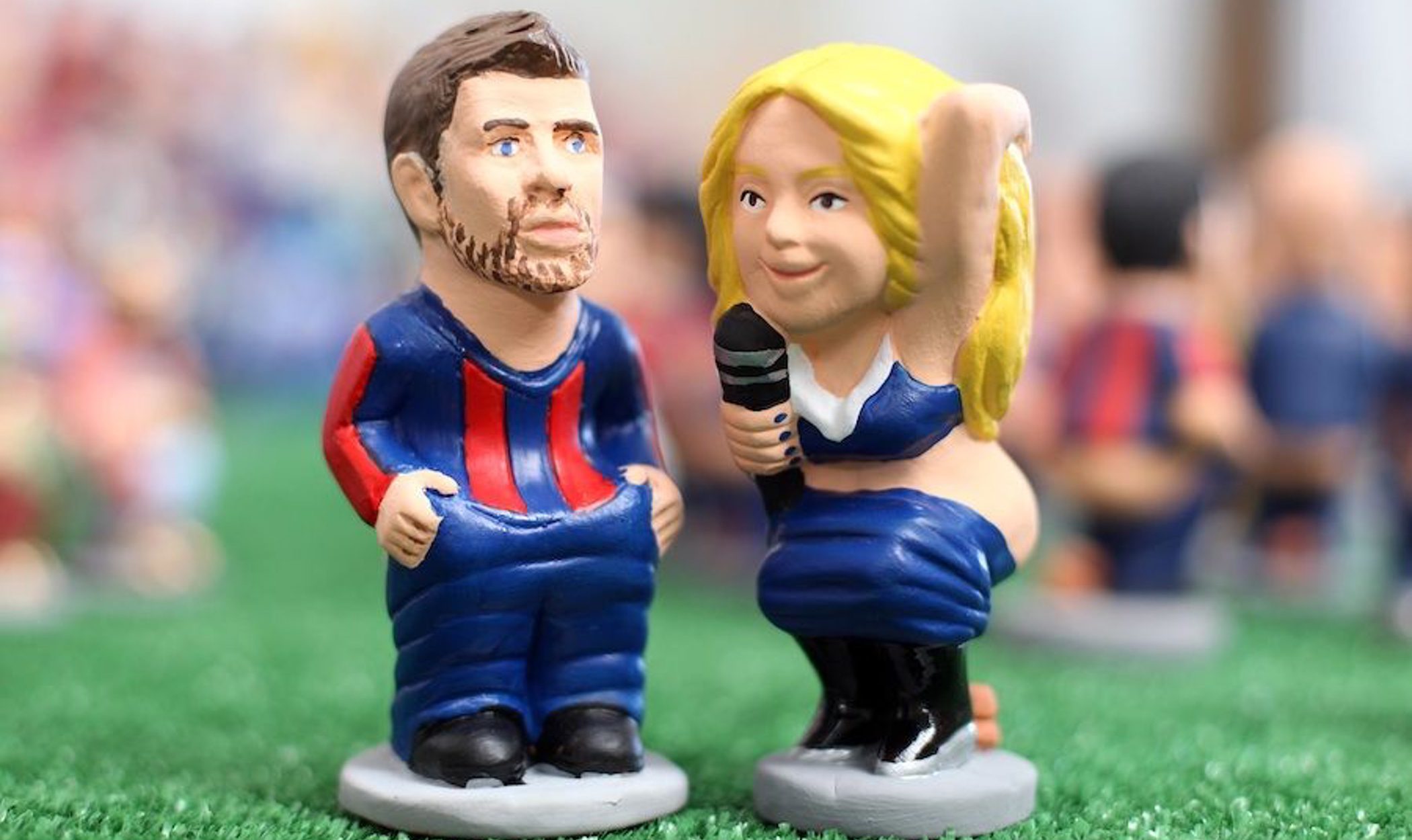 Shakira, Piqué, Rubalcaba, Rajoy y los Duques de Cambridge se convierten en caganers