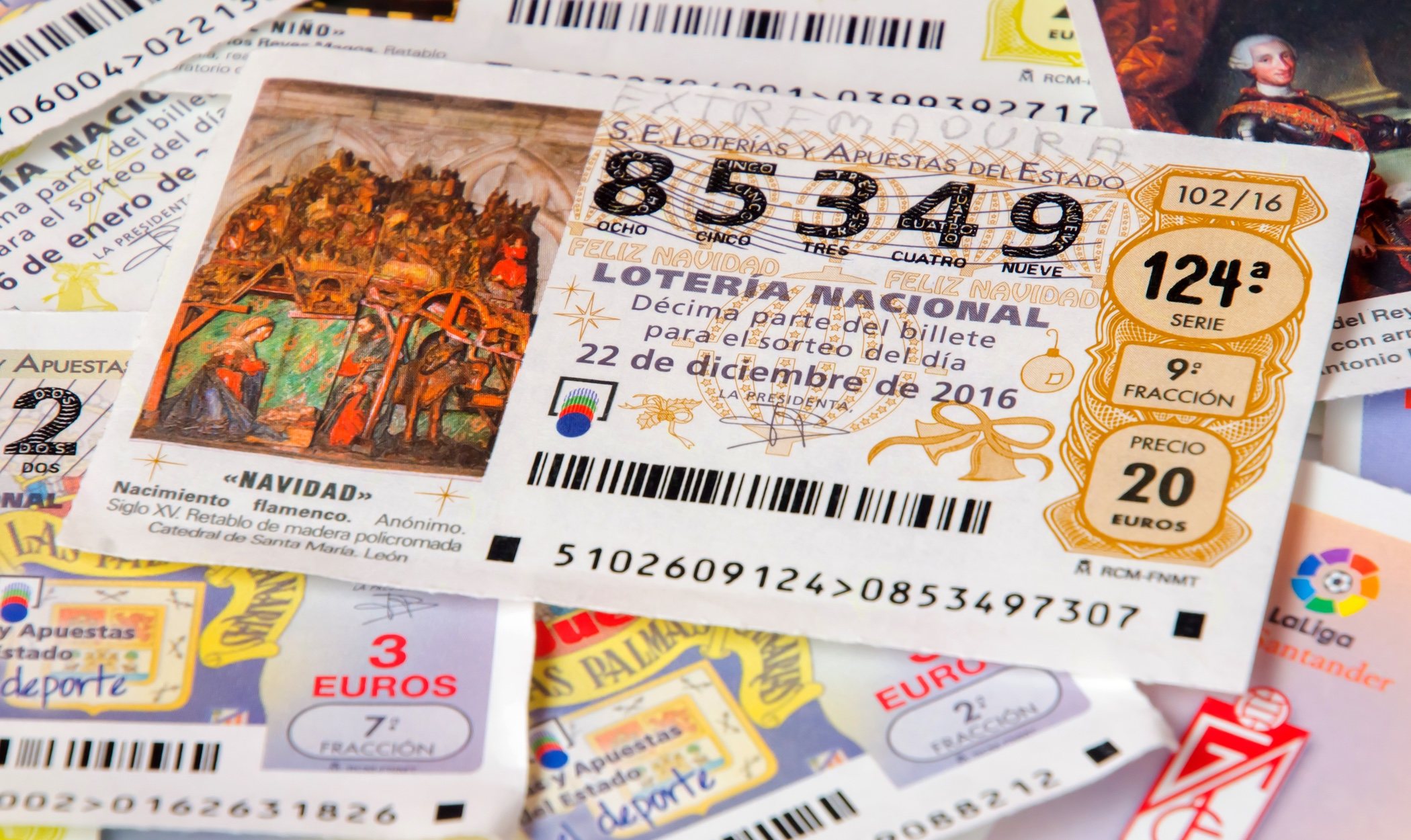 Los números que más han tocado en la lotería de Navidad