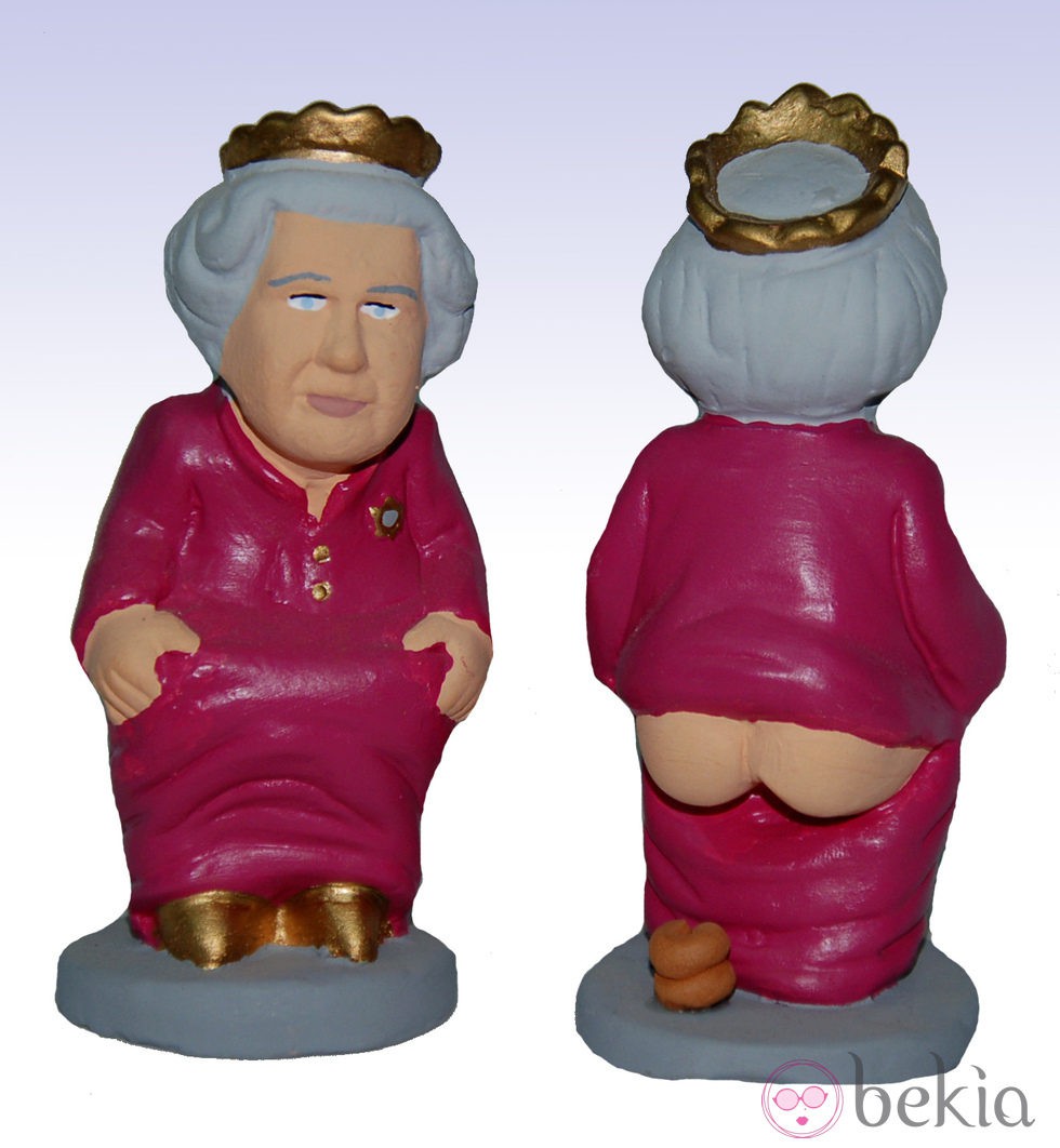 Caganer de la Reina Isabel