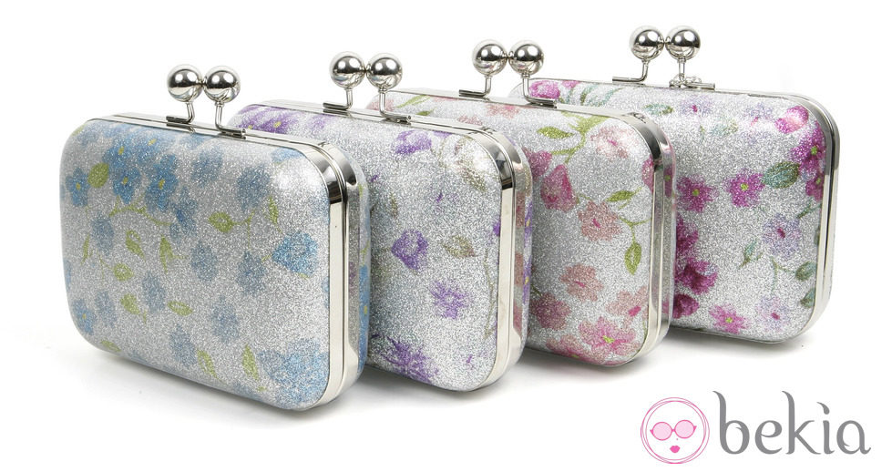 Carteras con estampado floral de la colección Navidad 2013 de Loeds