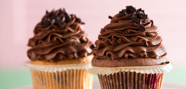 Cupcake con chocolate