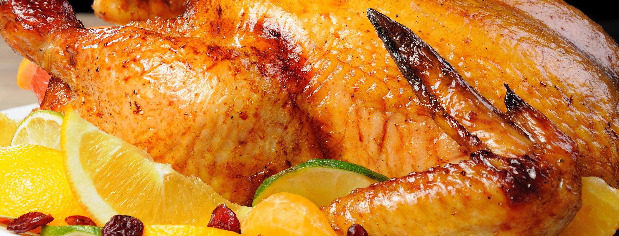 Aves de Navidad: Gallina asada a la naranja